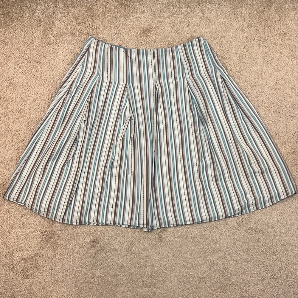 New York & Company Vintage Striped MIDI Skirt Size 12